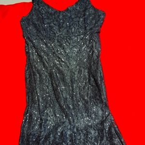 Sequence and Lace Dress